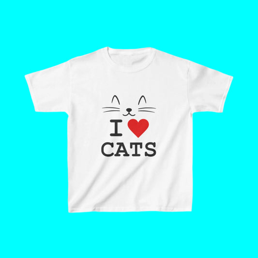 "I Love Cats" Youth T-shirt