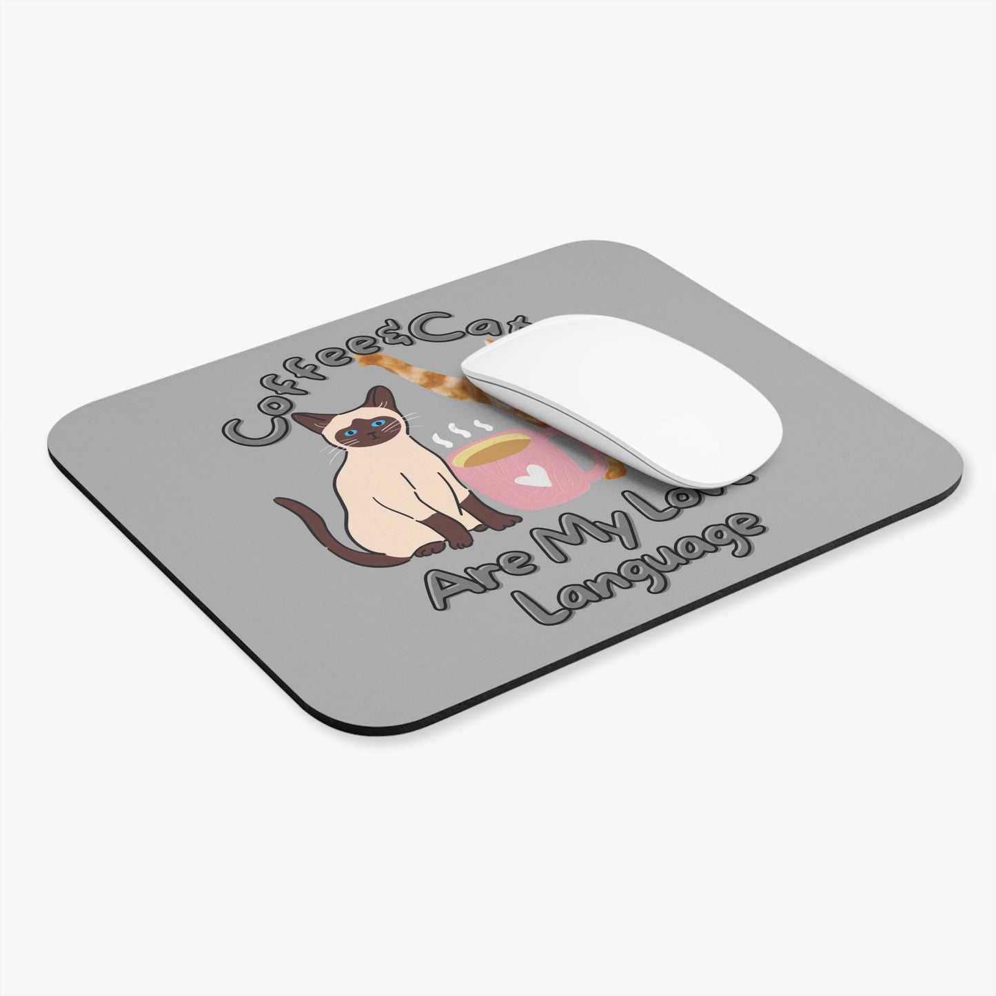 "Coffee & Cats" Mouse Pad