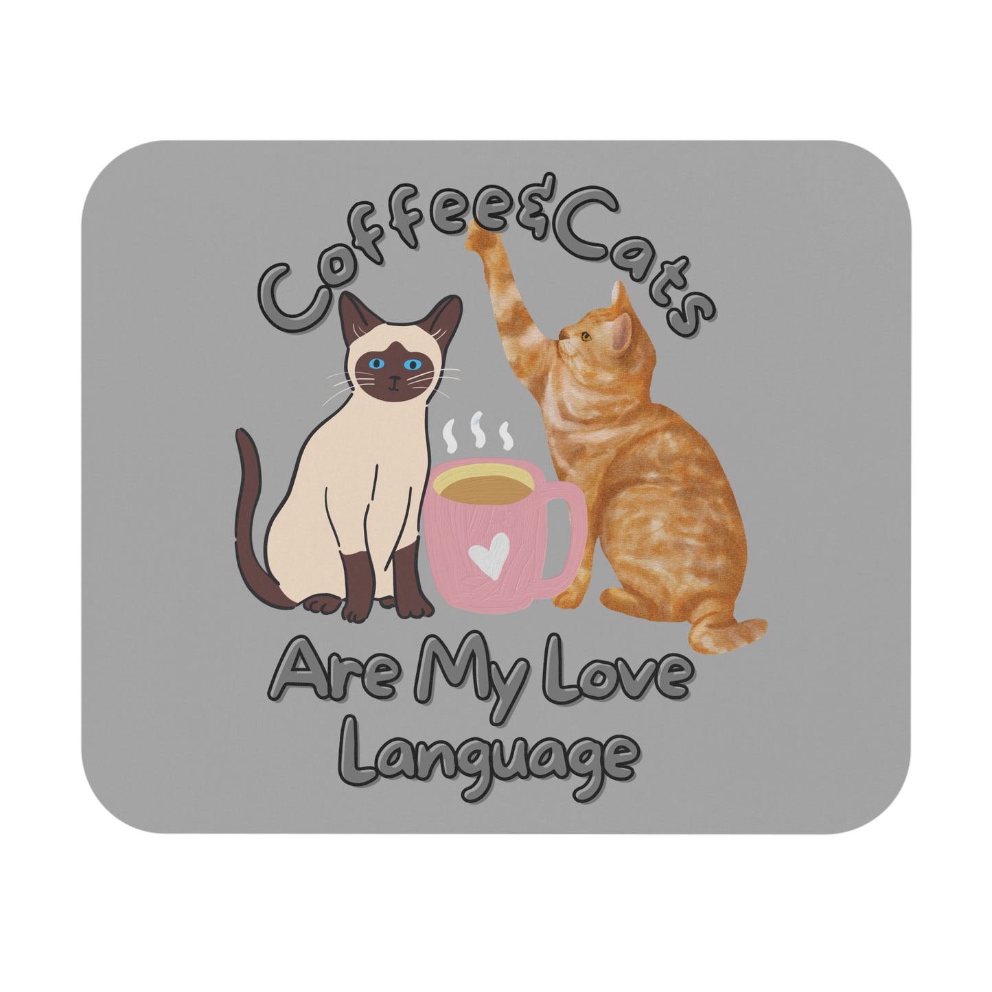 "Coffee & Cats" Mouse Pad