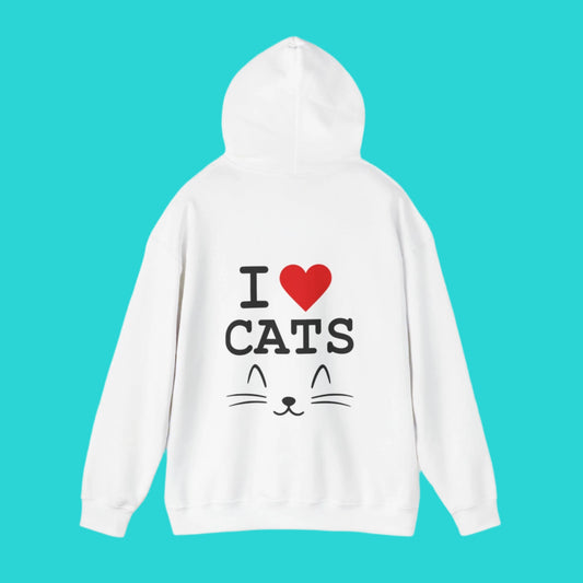 "I Love Cats" Unisex Hoodie